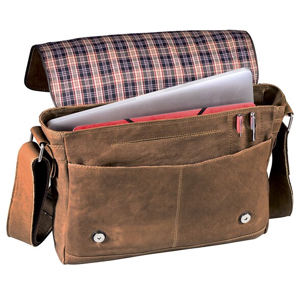 Geanta laptop HAMA Vintage Three, 15.6", maro