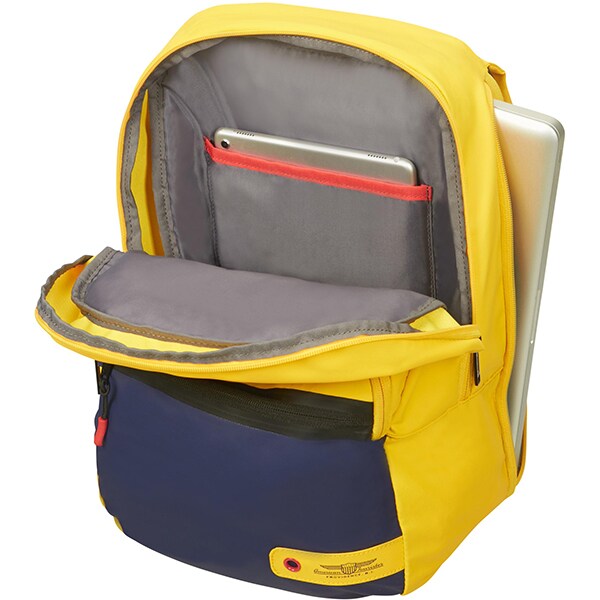 Rucsac laptop AMERICAN TOURISTER City Aim, 14.1", albastru-galben