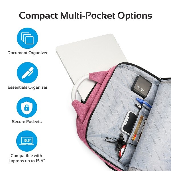 Rucsac laptop PROMATE Nova-BP, 15.6", rosu