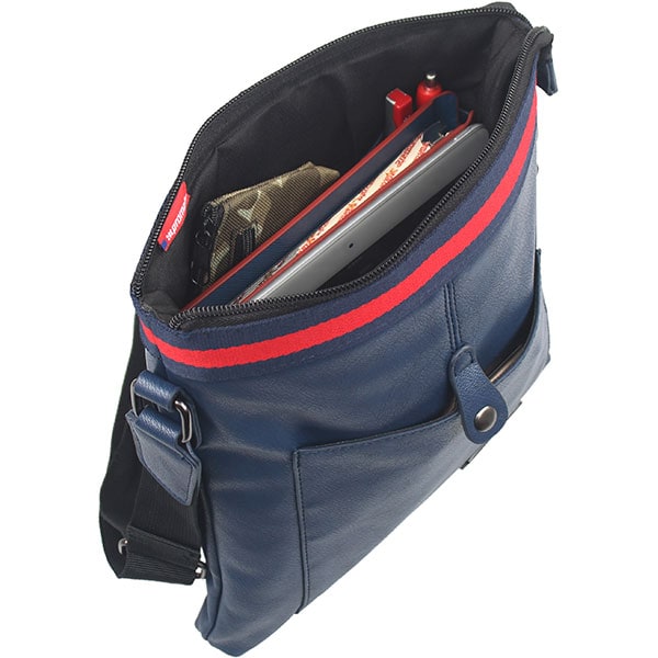 Geanta pentru tableta 7-8", PROMATE tabPak-S, piele, albastru