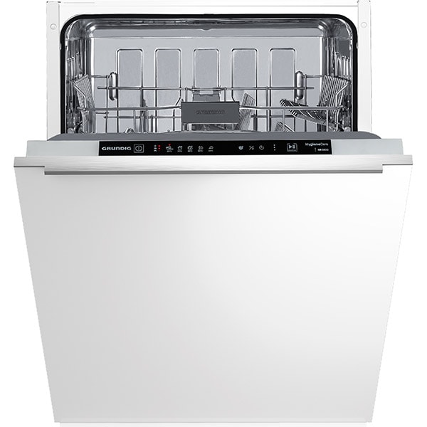 Masina de spalat vase incorporabila GRUNDIG GNVP2450, 13 seturi, 5 programe, Clasa E, panou comanda negru