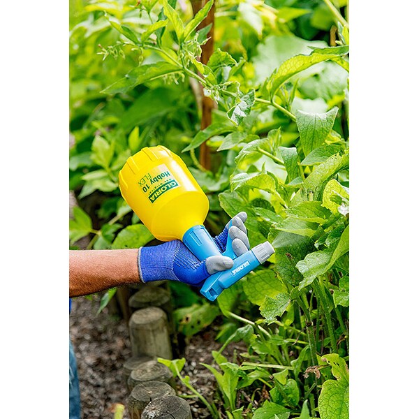 Pulverizator GLORIA Hobby 10 FLEX, 1L, dubla pulverizare, garnituri NBR, galben