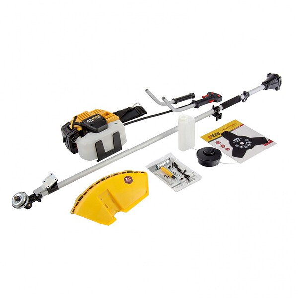 Trimmer benzina DENZEL DT 43, 2.5cp, 9500RPM, 42cm, galben