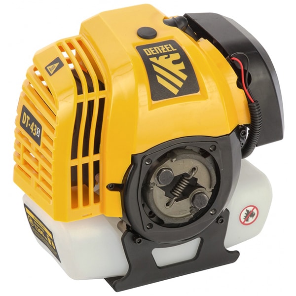 Trimmer benzina DENZEL DT 43S, 2.5cp, 9500RPM, 42cm, galben