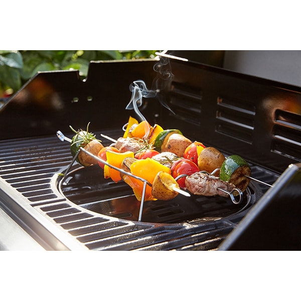 Gratar pe gaz LANDMANN Triton 4.1 maxX, 65 x 44 cm, 4 + 1 arzatoare, 4 role, negru