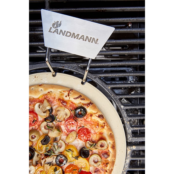 Gratar pe gaz LANDMANN Triton 4.1 maxX, 65 x 44 cm, 4 + 1 arzatoare, 4 role, negru