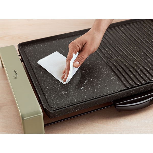 Gratar electric DELIMANO Joy 110069959, 2300W, argintiu-negru