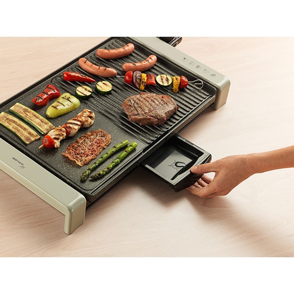 Gratar electric DELIMANO Joy 110069959, 2300W, argintiu-negru