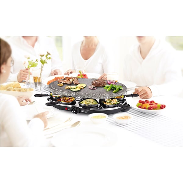 Gratar electric PRINCESS Raclette 116272001001, 1200W, negru-argintiu