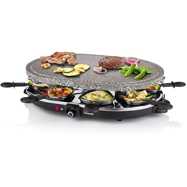 Gratar electric PRINCESS Raclette 116272001001, 1200W, negru-argintiu