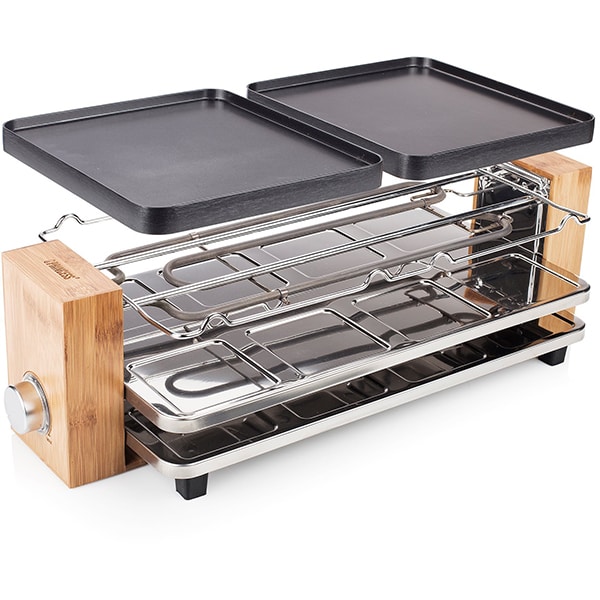 Gratar electric PRINCESS Raclette 116291001001, 1200W, negru-maro