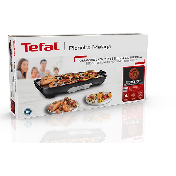 Gratar electric TEFAL Malaga Successor CB503813, 2000W, negru