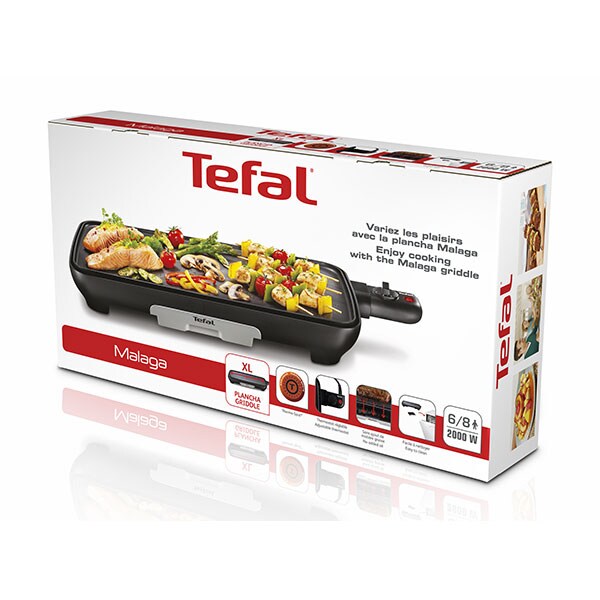 Gratar electric TEFAL Malaga Successor CB503813, 2000W, negru
