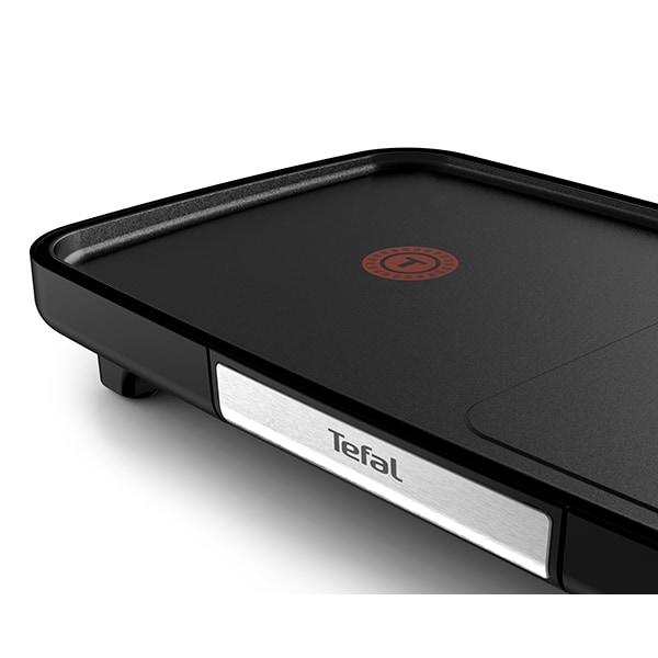 Gratar electric TEFAL Plancha Booster CB641810, 2220W, negru