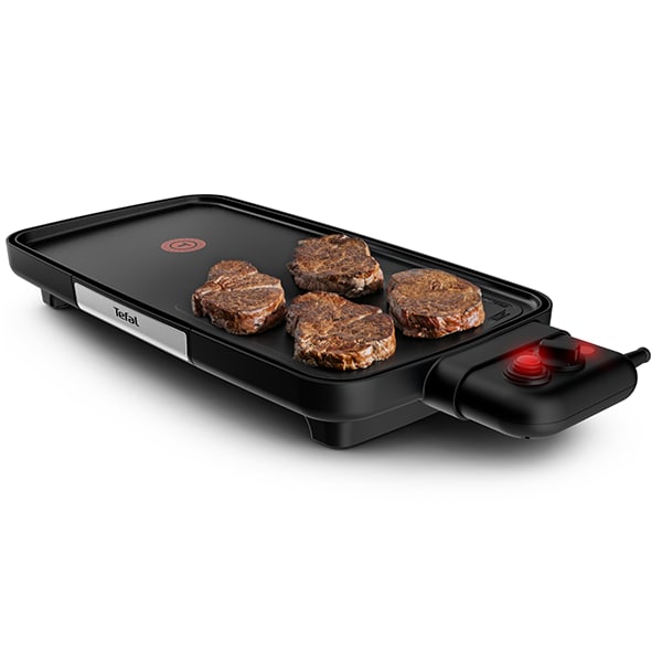 Gratar electric TEFAL Plancha Booster CB641810, 2220W, negru