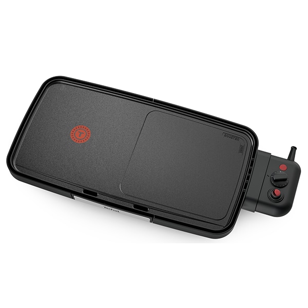 Gratar electric TEFAL Plancha Booster CB641810, 2220W, negru