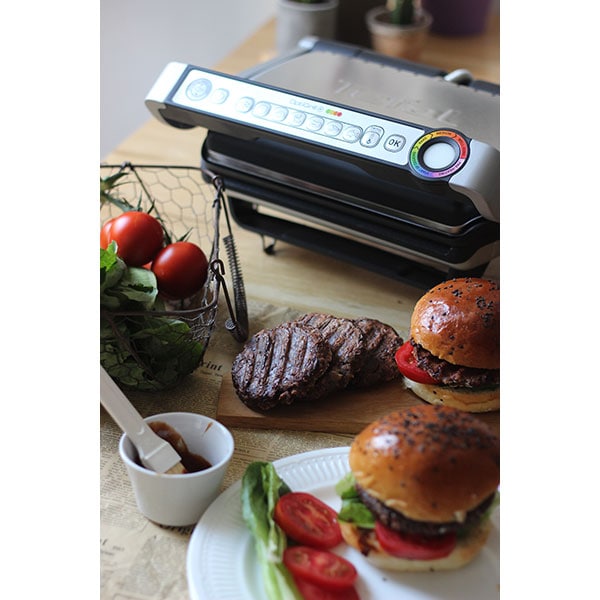 Gratar electric TEFAL OptiGrill+ GC712834, 2000W, 6 programe automate, negru