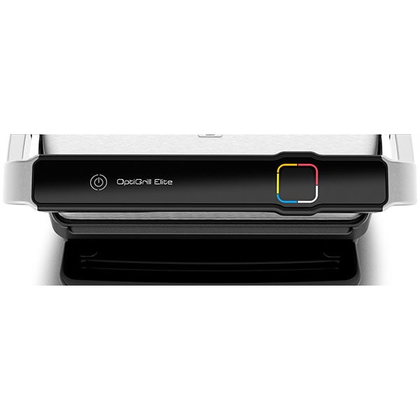 Gratar electric TEFAL OptiGrill Elite GC750D30, 2000W, 12 programe automate, argintiu-negru