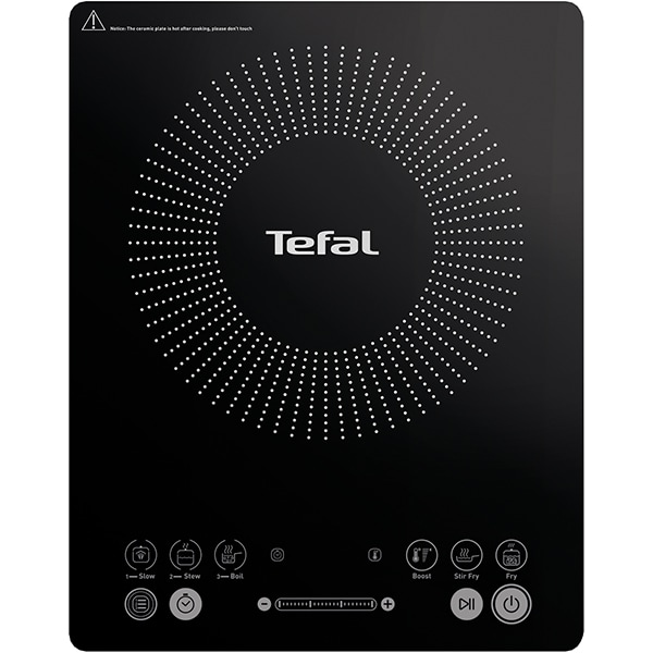Plita cu inductie TEFAL EveryDay Slim IH210801, 1 arzator, 2100W, negru 