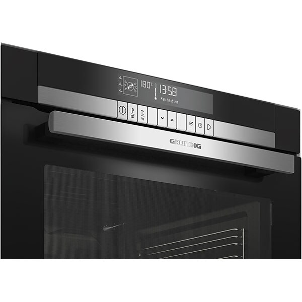 Cuptor incorporabil GRUNDIG GEZM47001BP, Electric, Autocuratare pirolitica, 80 l, Clasa A, negru