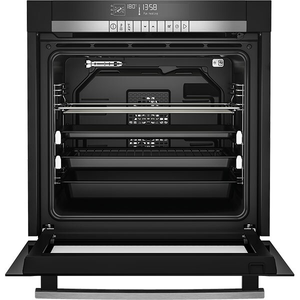 Cuptor incorporabil GRUNDIG GEZM47001BP, Electric, Autocuratare pirolitica, 80 l, Clasa A, negru