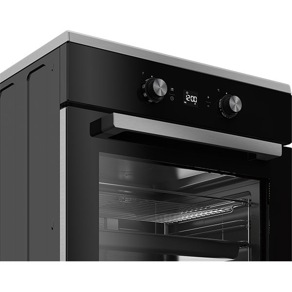 Aragaz GRUNDIG GFBM23510BM, 4 arzatoare, Electric, L 60 cm, Grill, negru
