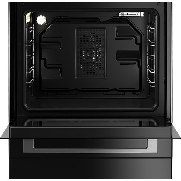 Aragaz GRUNDIG GFBM23510BM, 4 arzatoare, Electric, L 60 cm, Grill, negru