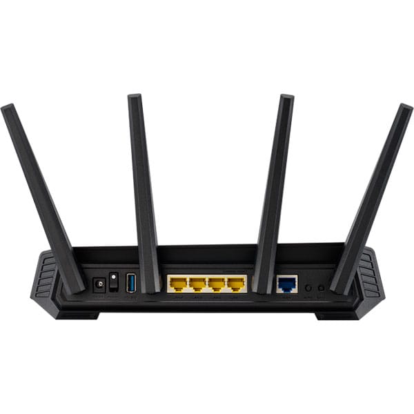Router Wireless Gigabit ASUS ROG Strix GS-AX3000, Wi-Fi 6, Dual Band 574 + 2402 Mbps, negru