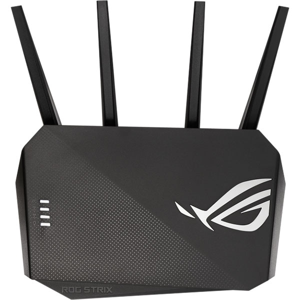 Router Wireless Gigabit ASUS ROG Strix GS-AX3000, Wi-Fi 6, Dual Band 574 + 2402 Mbps, negru