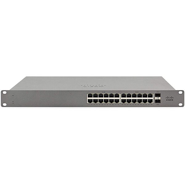 Switch MERAKI GO CISCO GS110-24-HW-EU, 24 porturi Gigabit, gri