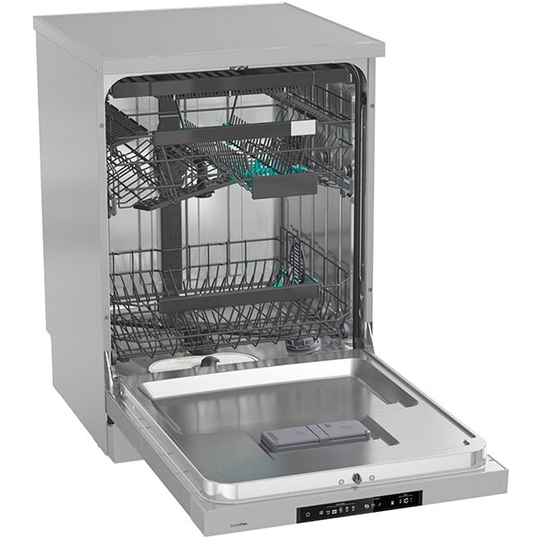 Masina de spalat vase independenta GORENJE GS671C60X, 16 seturi, 5 programe, 60 cm, Clasa C, argintiu 