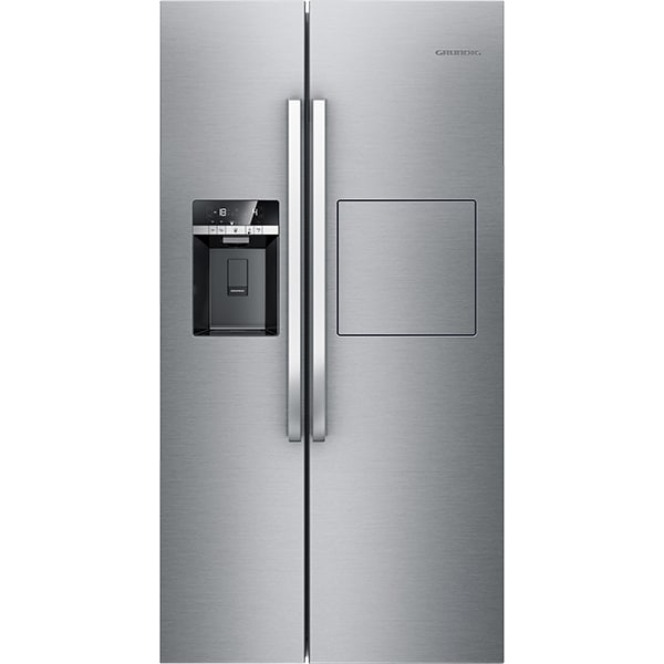 Side by Side GRUNDIG GSBS 15721 FX, NoFrost, 544 l, H 179 cm, Clasa A++, Dozator apa, inox