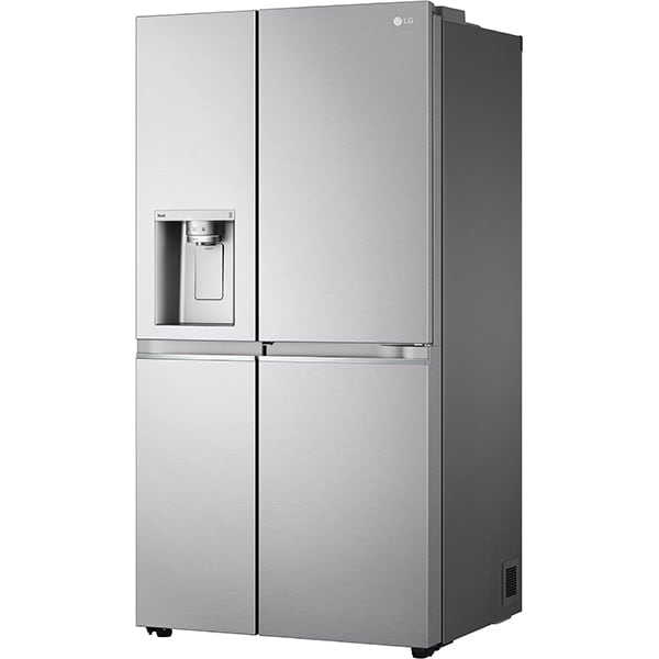 Side By Side LG GSJV91BSAE, Total No Frost, 635 l, H 179, cm, Clasa E, dozator apa UVnano, DoorCooling+, ThinQ, argintiu