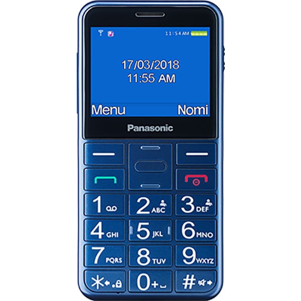Telefon mobil PANASONIC KX-TU150EXR, buton SOS, 2G, Single SIM, Blue