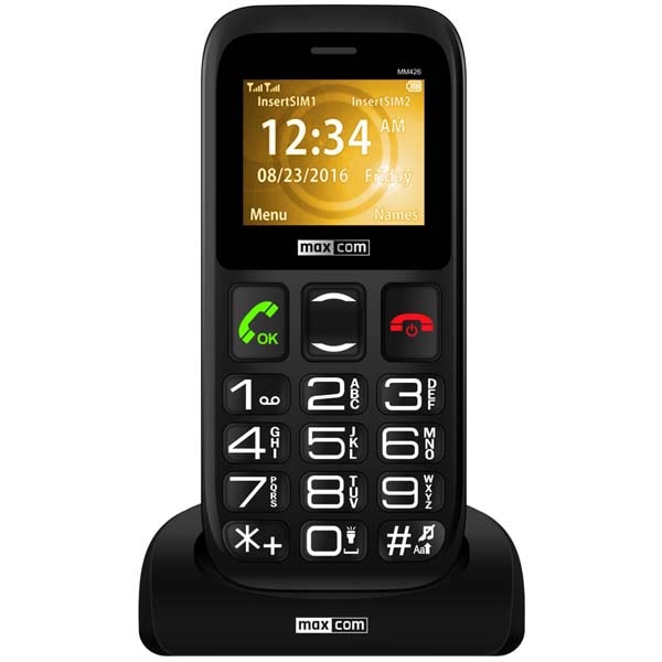 Telefon MAXCOM MM426, 2G, Dual SIM, Black       