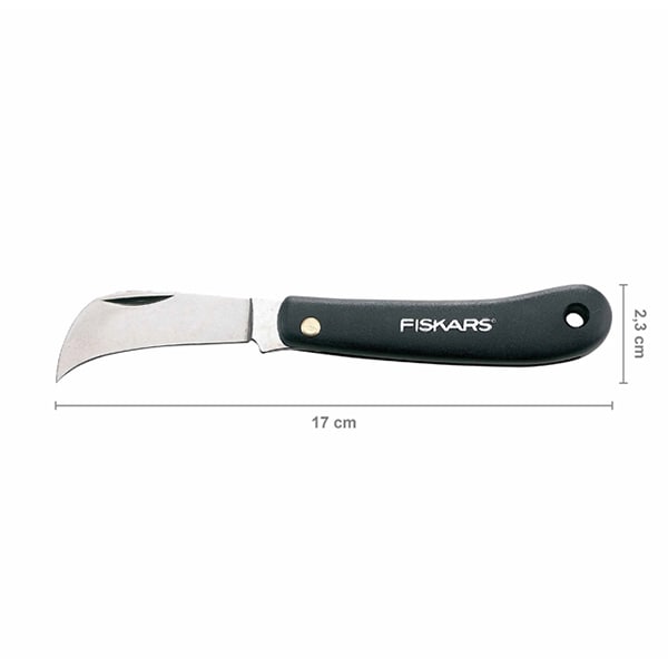Cutit pentru gradina FISKARS Hippe K62, 17cm, negru