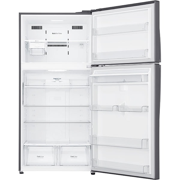 Frigider cu doua usi LG GTF916PZPZD, Total No Frost, Wi-Fi, 592 l, H 184 cm, Clasa A++, Dozator apa, inox