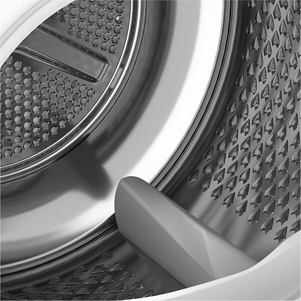 Uscator de rufe GRUNDIG GTN482617GCH, HomeWhiz, Wi-Fi, Pompa de caldura, 8kg, 16 programe, Clasa A+++, alb