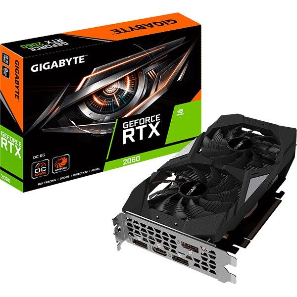 Placa video GIGABYTE NVIDIA GeForce RTX 2060 Mini ITX OC 6G, 6GB GDDR6, 192bit, GV-N2060OC-6GD