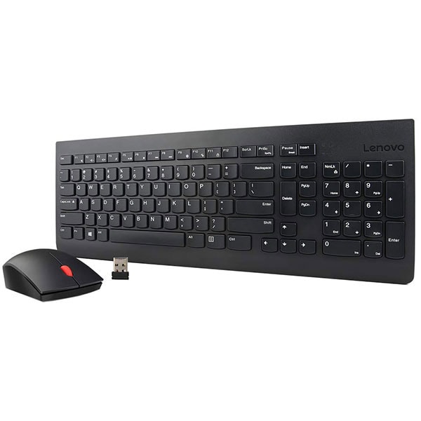 Kit tastatura si mouse Wireless LENOVO 510, USB, Layout US, negru
