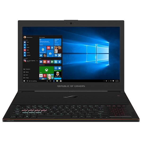 Laptop Gaming ASUS ROG Zephyrus GX501GI-EI006T, Intel Core i7-8750H pana la 4.1GHz, 15.6" Full HD, 24GB, SSD 512GB, NVIDIA GeForce GTX 1080 8GB, Windows 10