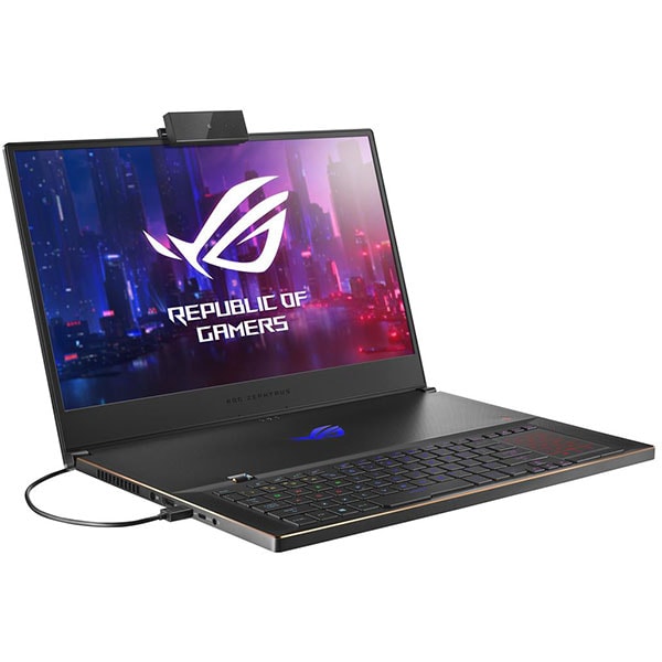 Laptop Gaming ASUS ROG Zephyrus S GX701GXR-H6080T, Intel Core i7-9750H pana la 4.5GHz, 17.3" Full HD, 24GB, SSD 1TB, NVIDIA GeForce RTX 2080 Max-Q Design 8GB, WebCam, Windows 10 Home, negru