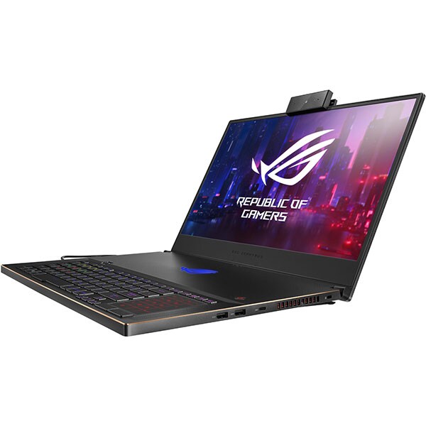 Laptop Gaming ASUS ROG Zephyrus S GX701GXR-H6080T, Intel Core i7-9750H pana la 4.5GHz, 17.3" Full HD, 24GB, SSD 1TB, NVIDIA GeForce RTX 2080 Max-Q Design 8GB, WebCam, Windows 10 Home, negru