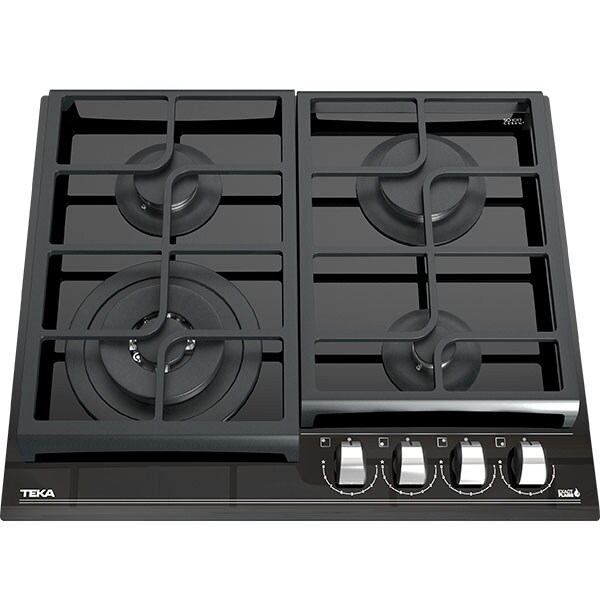 Plita incorporabila TEKA GZC 64320 XBN, Gaz, 4 arzatoare, Wok, negru