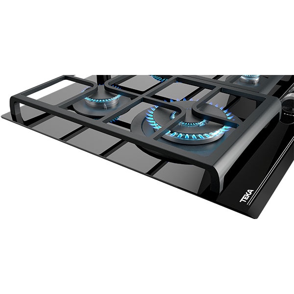 Plita incorporabila TEKA GZC 64320 XBN, Gaz, 4 arzatoare, Wok, negru