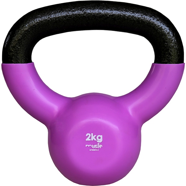 Gantera Kettlebell MYRIA MY2808VL, 2kg, violet