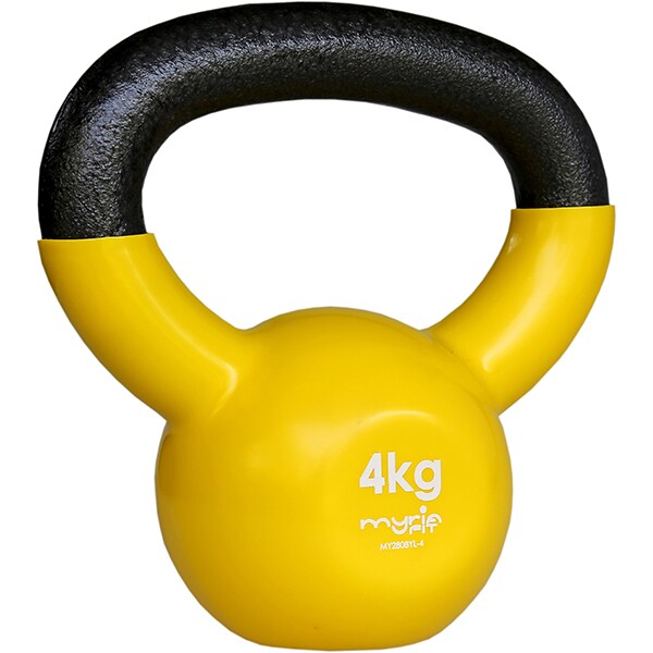 Gantera Kettlebell MYRIA MY2808YL, 4kg, galben