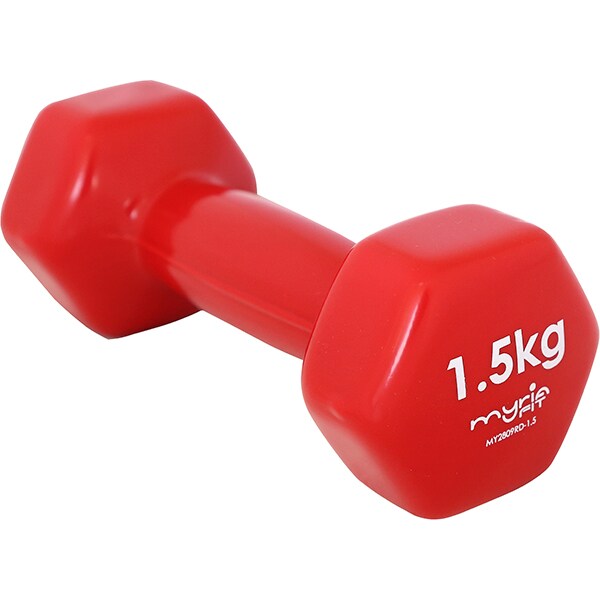 Gantera MYRIA MY2809RD, 1.5kg, rosu
