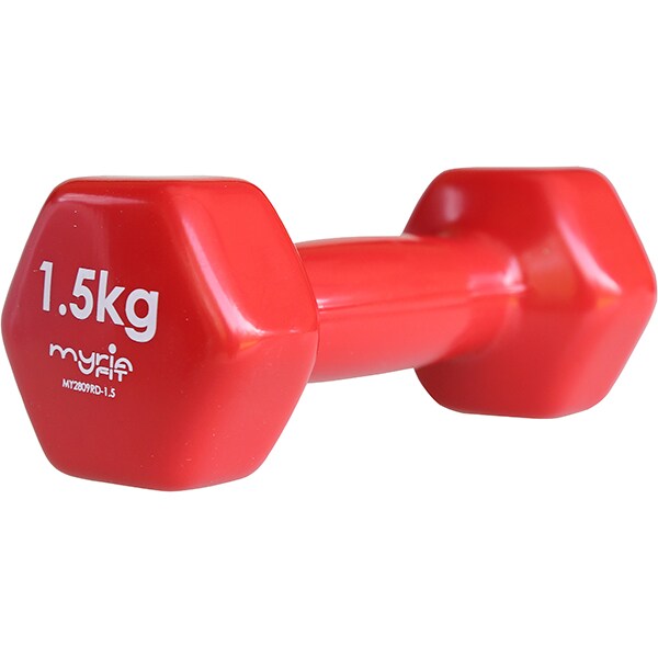 Gantera MYRIA MY2809RD, 1.5kg, rosu