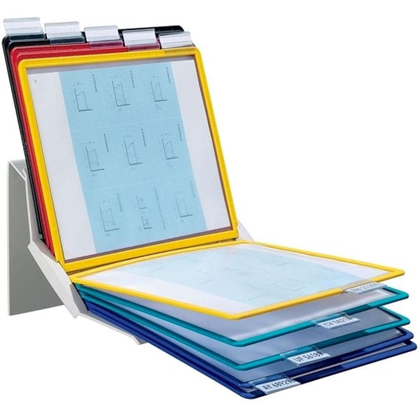 Sistem de prezentare pentru perete/birou DURABLE Vario Pro, 10 display-uri, multicolor